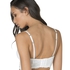 Padded longline underwired bra Rose, Biały