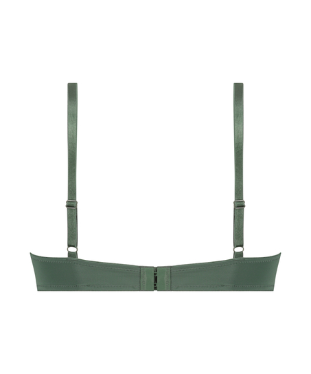 ﻿Biustonosz usztywniany z fiszbinami Plunge, Zielony