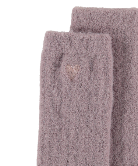 Puszyste skarpetki, Fioletowy