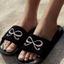 Bow Flip-Flops, Czarny