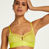 Siateczkowy biustonosz bralette Flexing, Ż&oacute;łty