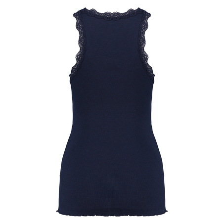 Top rib Cami lace, Niebieski