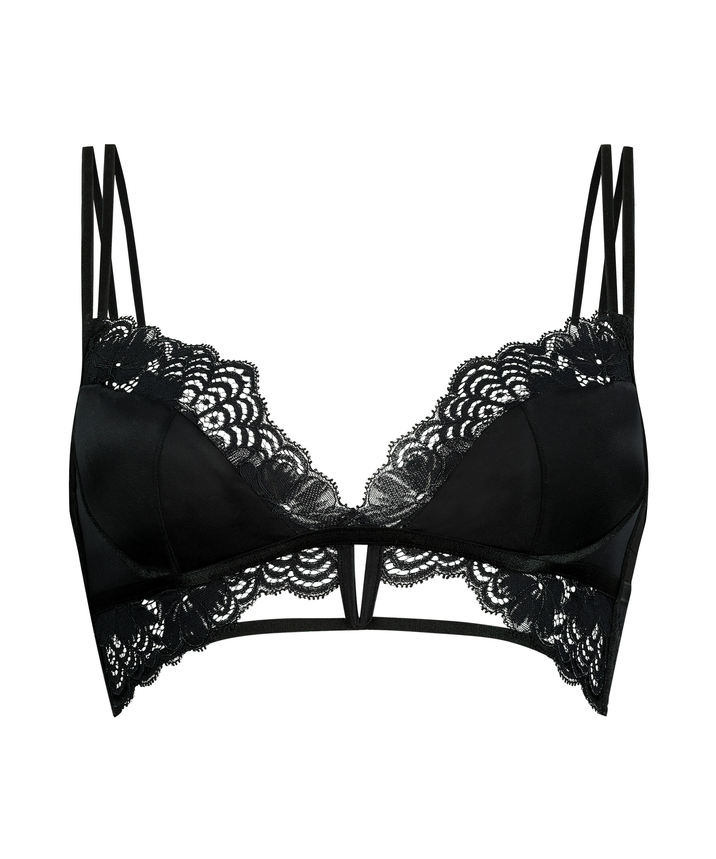 Biustonosz bralette Lainey, Czarny