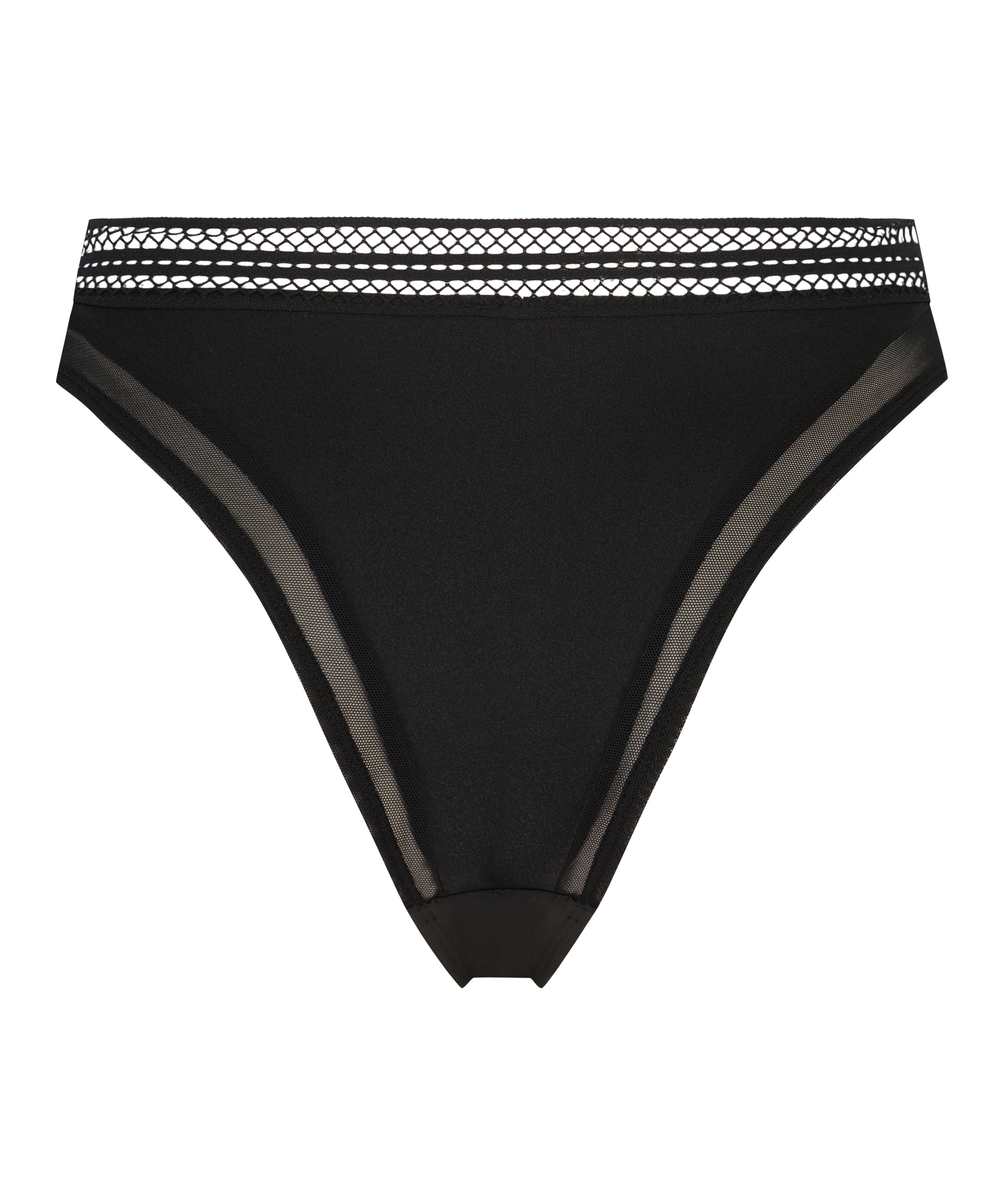 Wysoko wycięte brazyliany Mina, Czarny, main