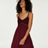 Jersey lace slipdress, Czerwony