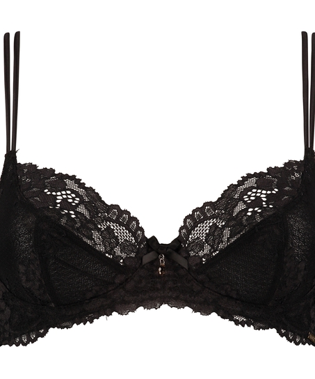 Non-padded underwired bra Jolie, Czarny