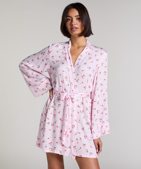 Satynowe kimono, R&oacute;żowy