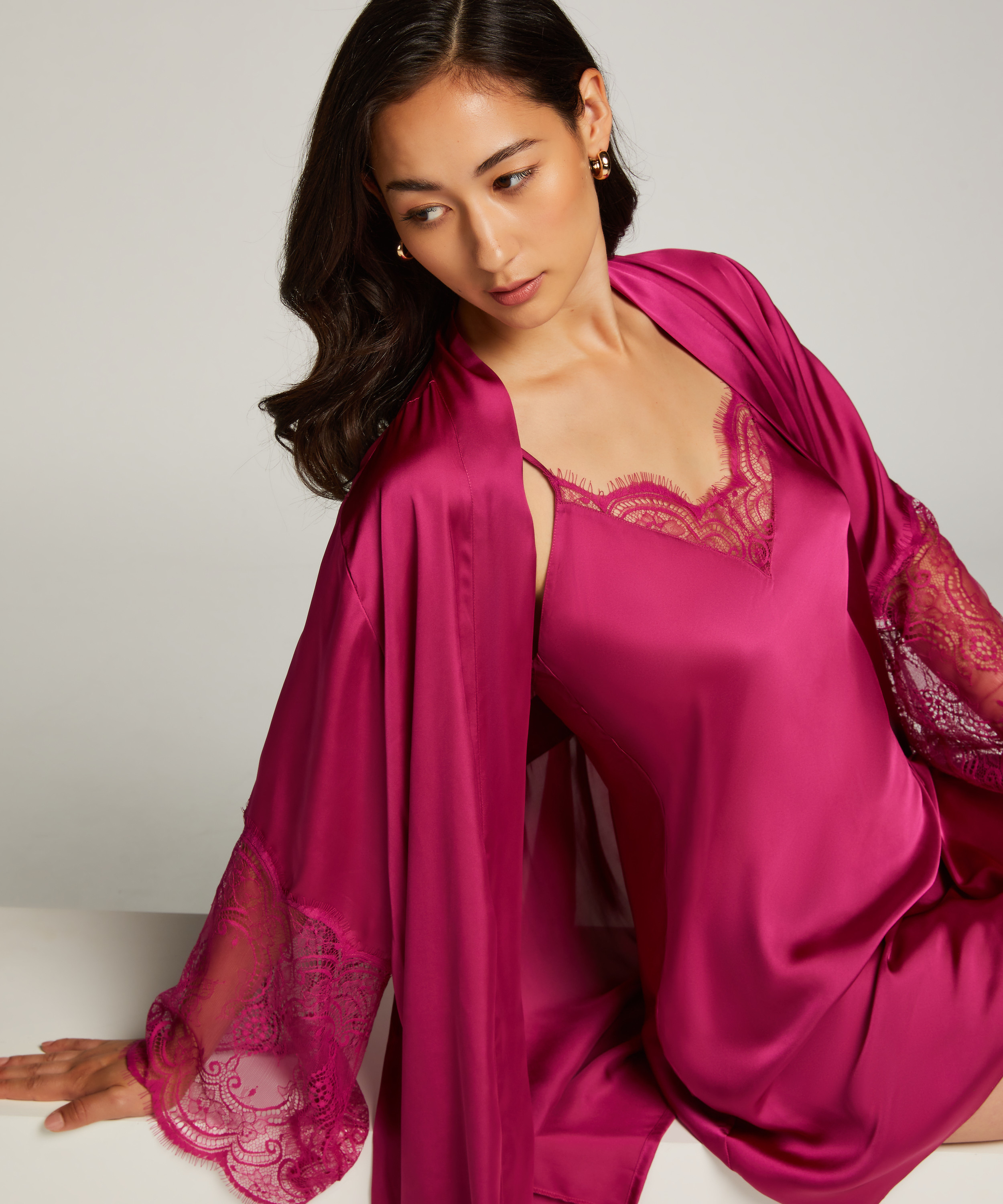 Satynowa halka, Różowy, main