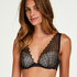 Elvie padded underwired bra, Czarny