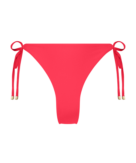 Majtki Bikini Wysoko Krojona Doha, Czerwony