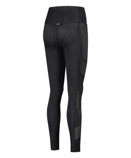 Legginsy sportowe z wysokim stanem HKMX Mojave, Czarny