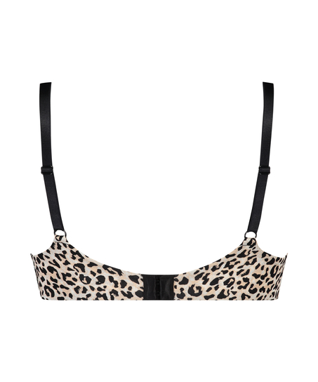 Usztywniany biustonosz push-up bez fiszbin Mona, Czarny