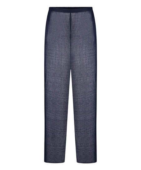 Plażowe dzianinowe spodnie, Niebieski