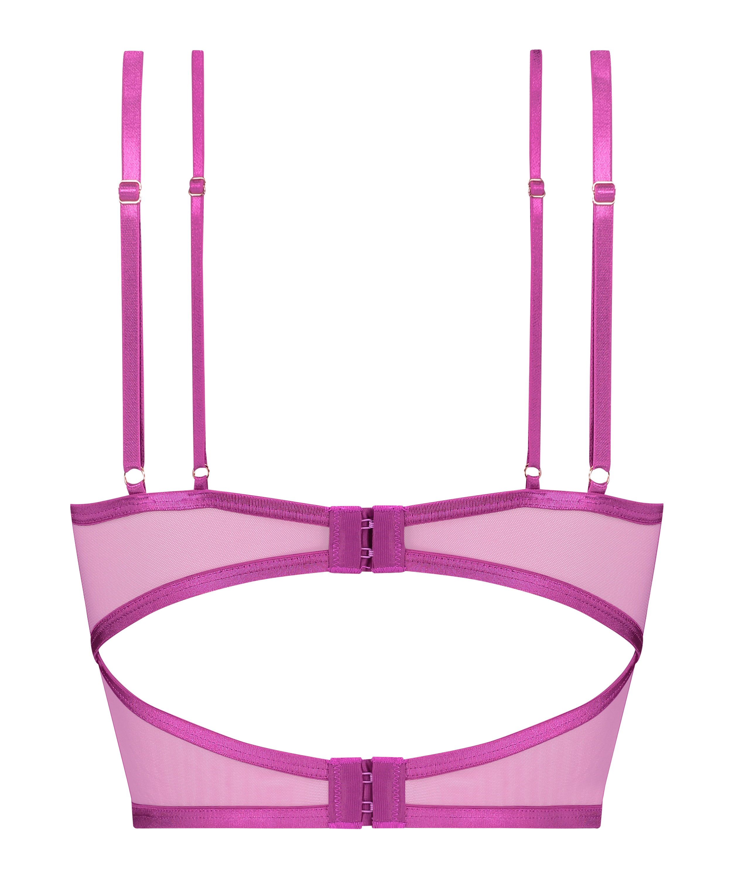 Biustonosz Costance usztywniany z fiszbinami Longline, Fioletowy, main