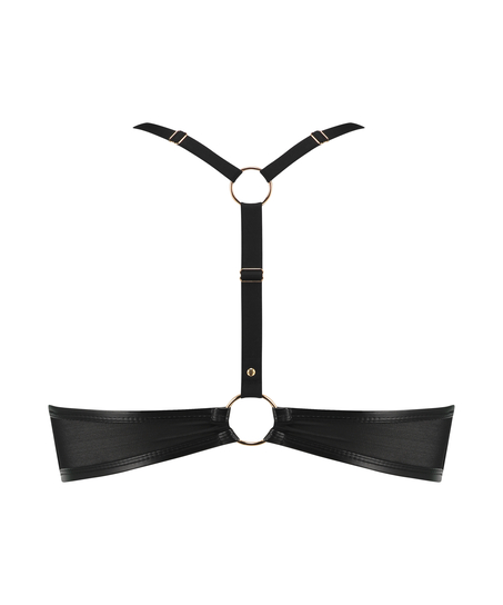 Usztywniony biustonosz push-up z fiszbinami Faye, Czarny