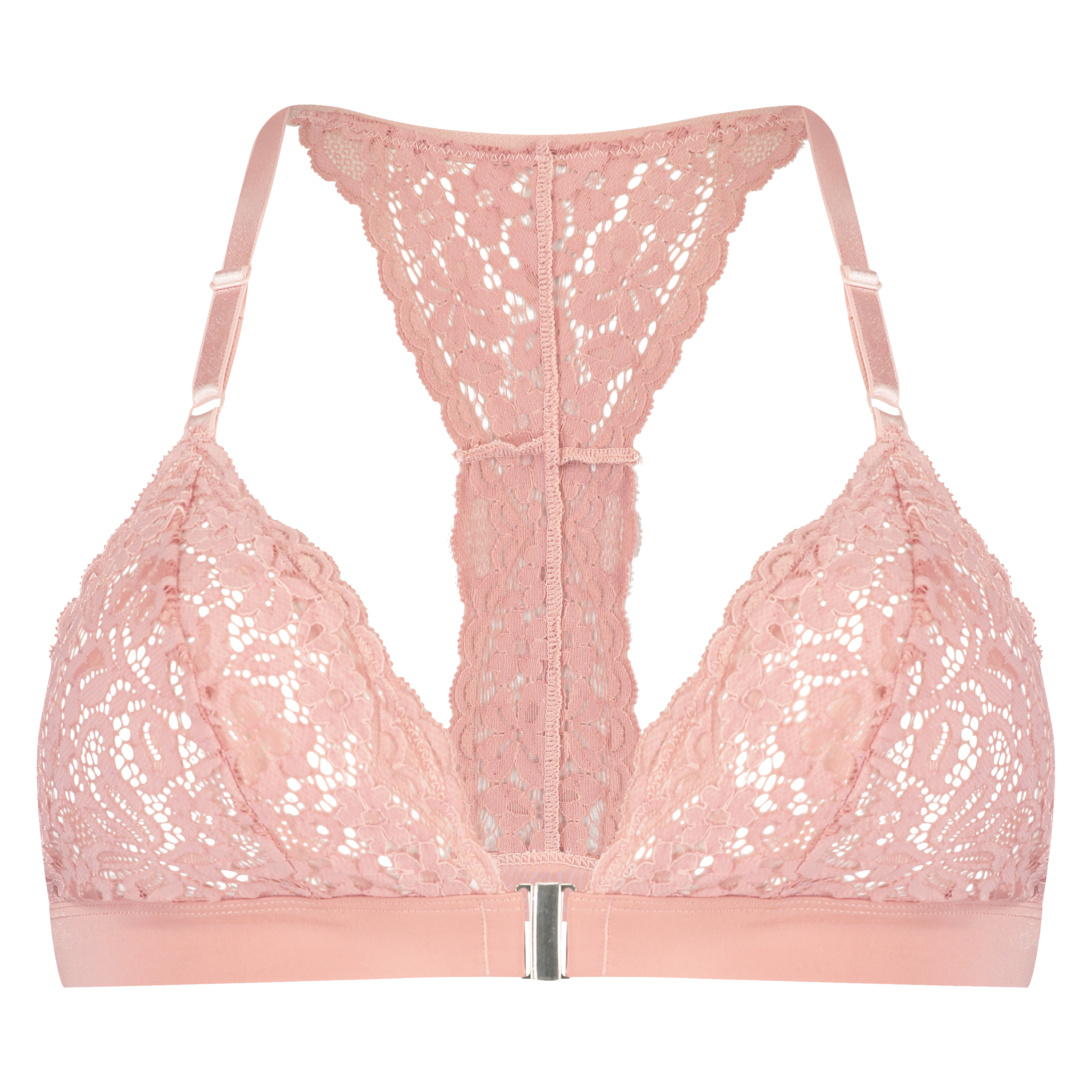 Marina Padded Triangle Bralette, Różowy, main