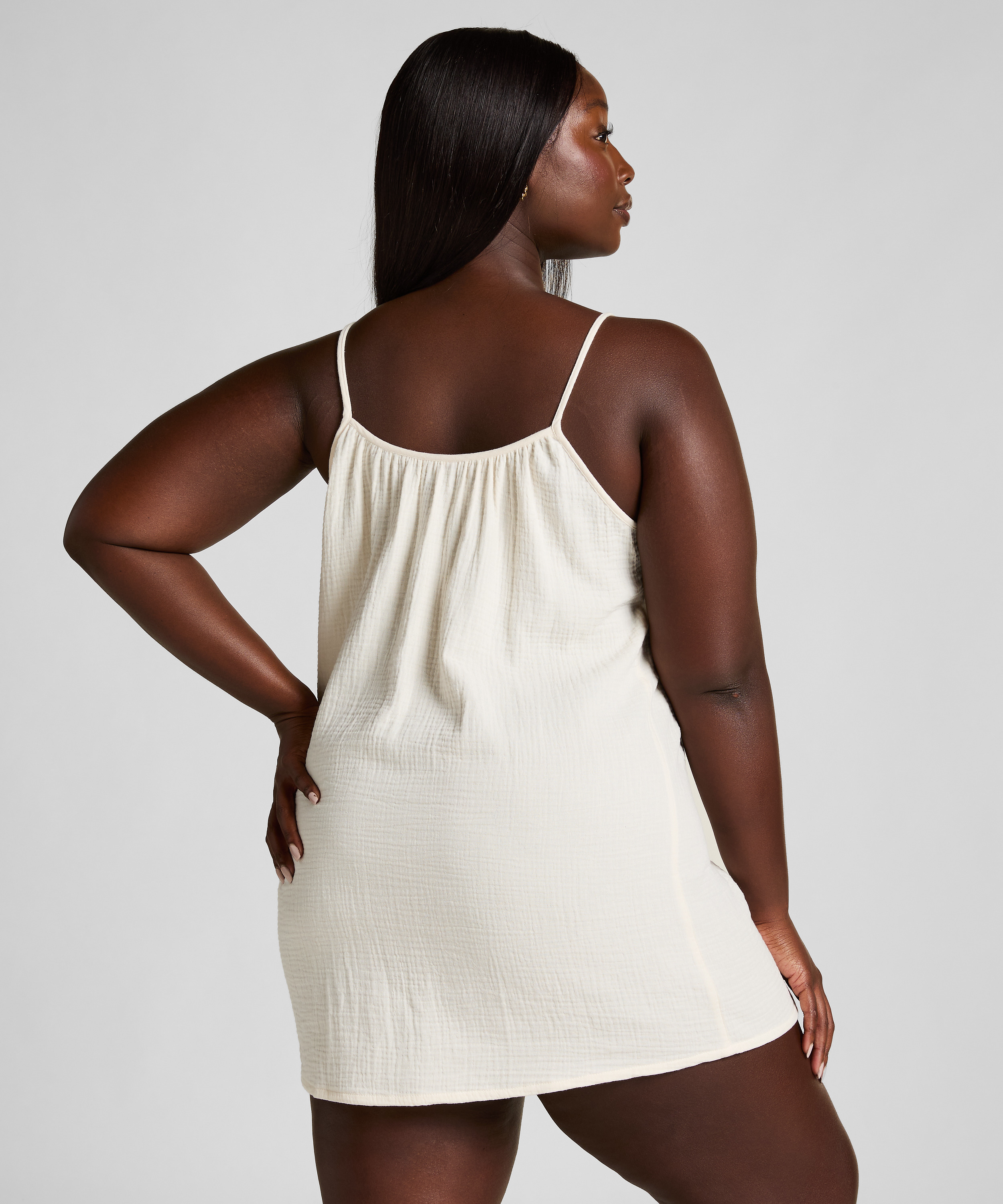 Muślinowa halka, Biały, main