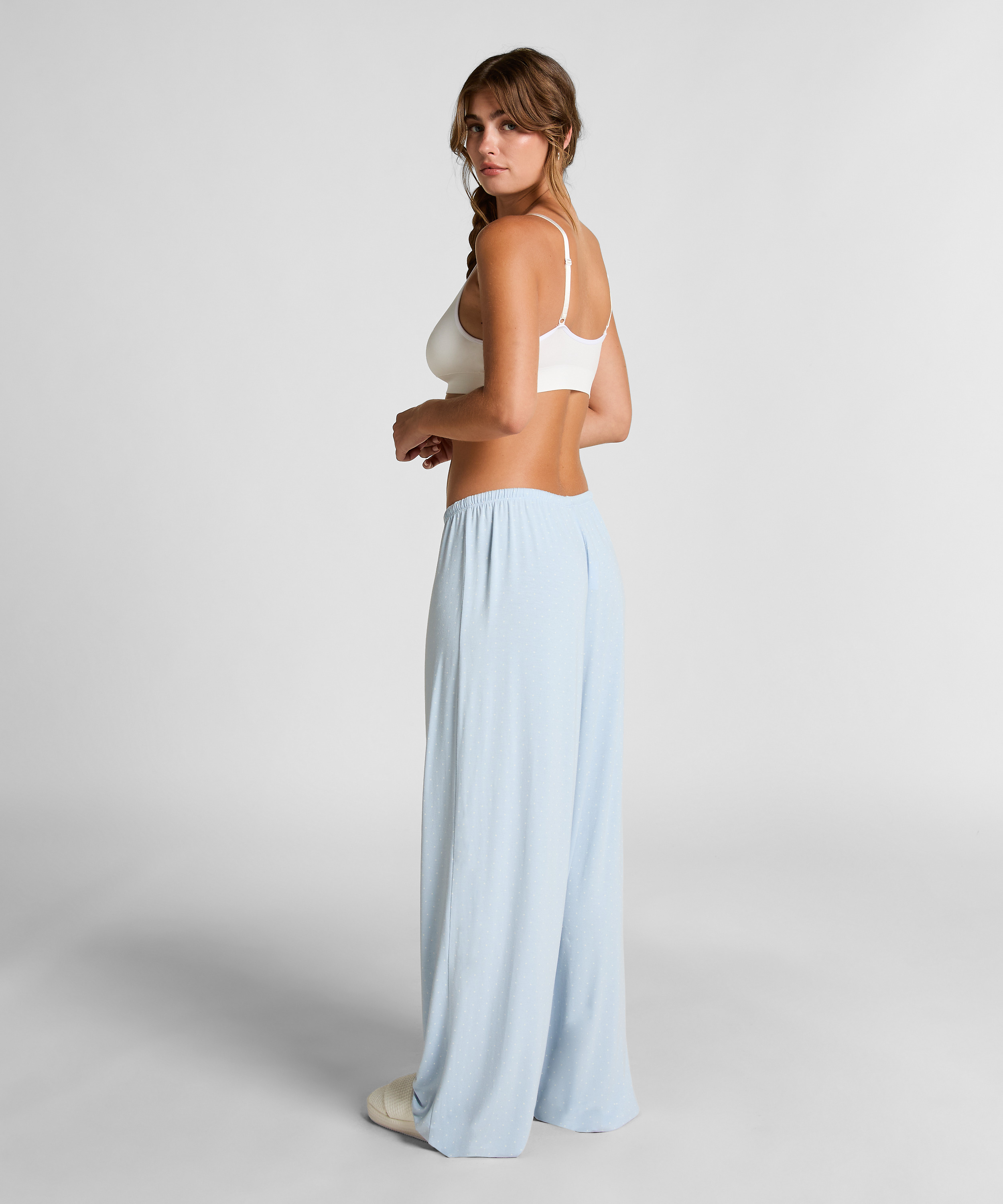 Spodnie z dżerseju, Niebieski, main