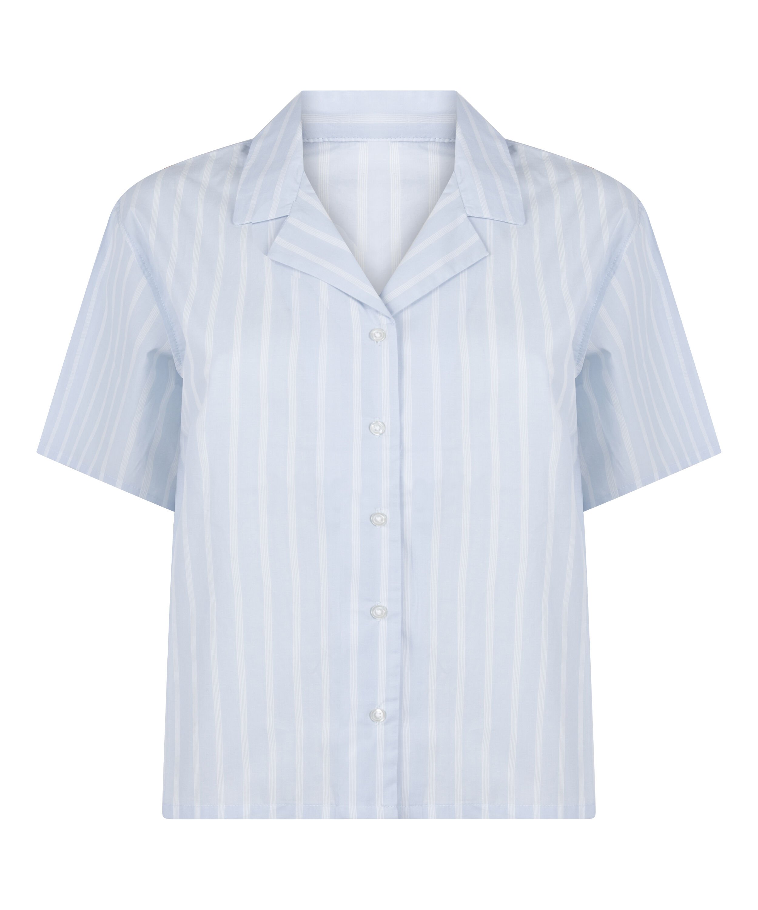 Bawełniana Kurtka w Paski, Niebieski