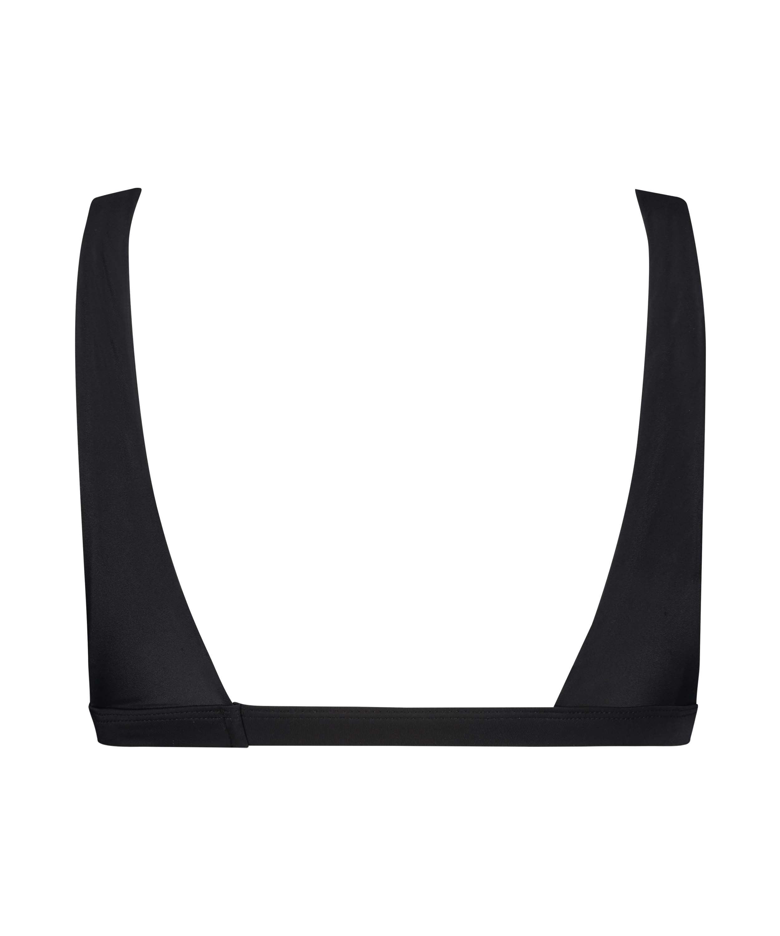 Kr&oacute;tki top od bikini Vintage HKM x NA-KD, Czarny, main