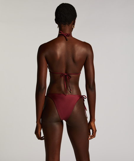Majtki Bikini Wysoko Krojona Yucatan, Czerwony