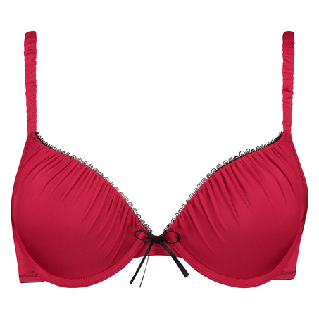 Padded underwired push-up bra Giselle, Czerwony
