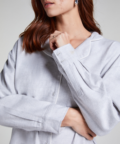 Koszula nocna Flanel, Szary