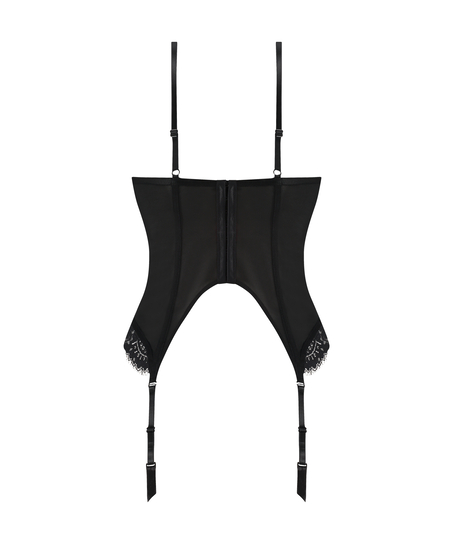 Biustonosz bustier Sia, Czarny