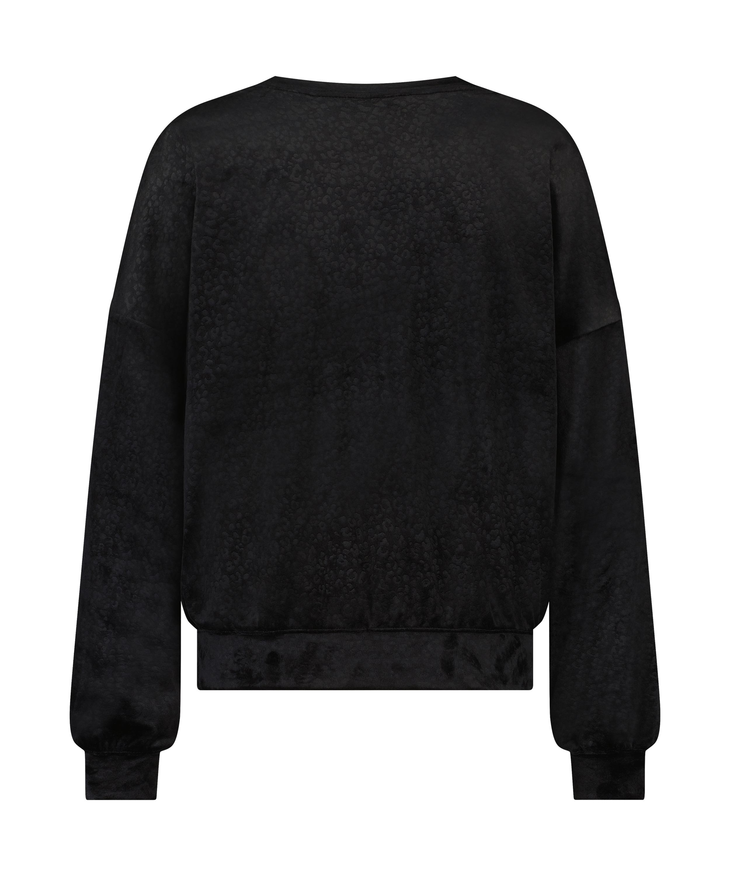 Welurowy top, Czarny, main