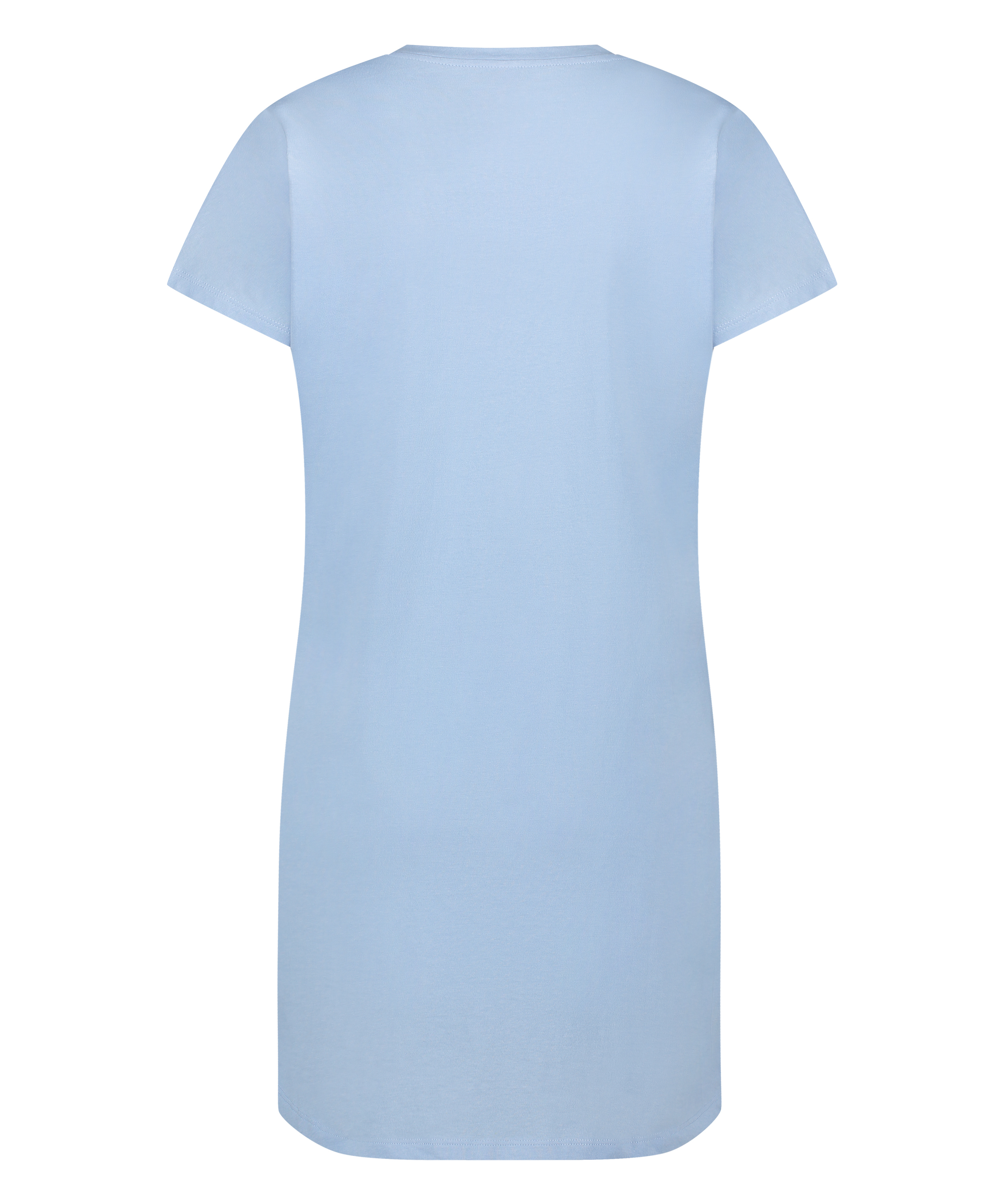 Koszula nocna z okrągłym dekoltem, Niebieski, main