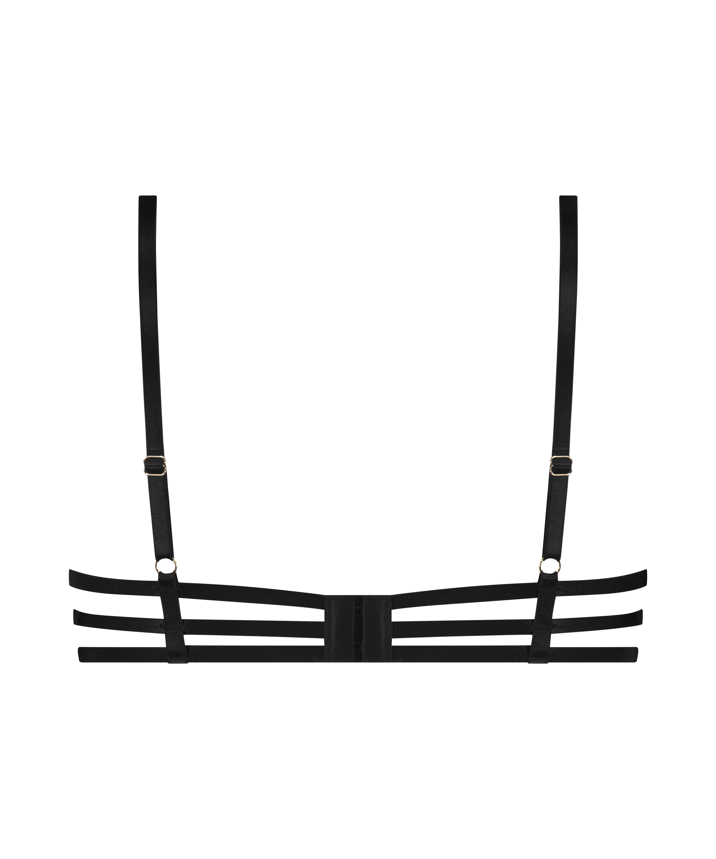 Biustonosz nieusztywniany z fiszbinami Felicia, Czarny, main