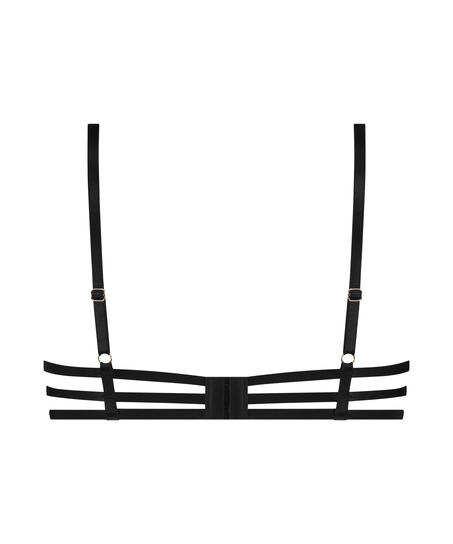 Biustonosz nieusztywniany z fiszbinami Felicia, Czarny