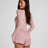 Satin Shorts Ayla, R&oacute;żowy