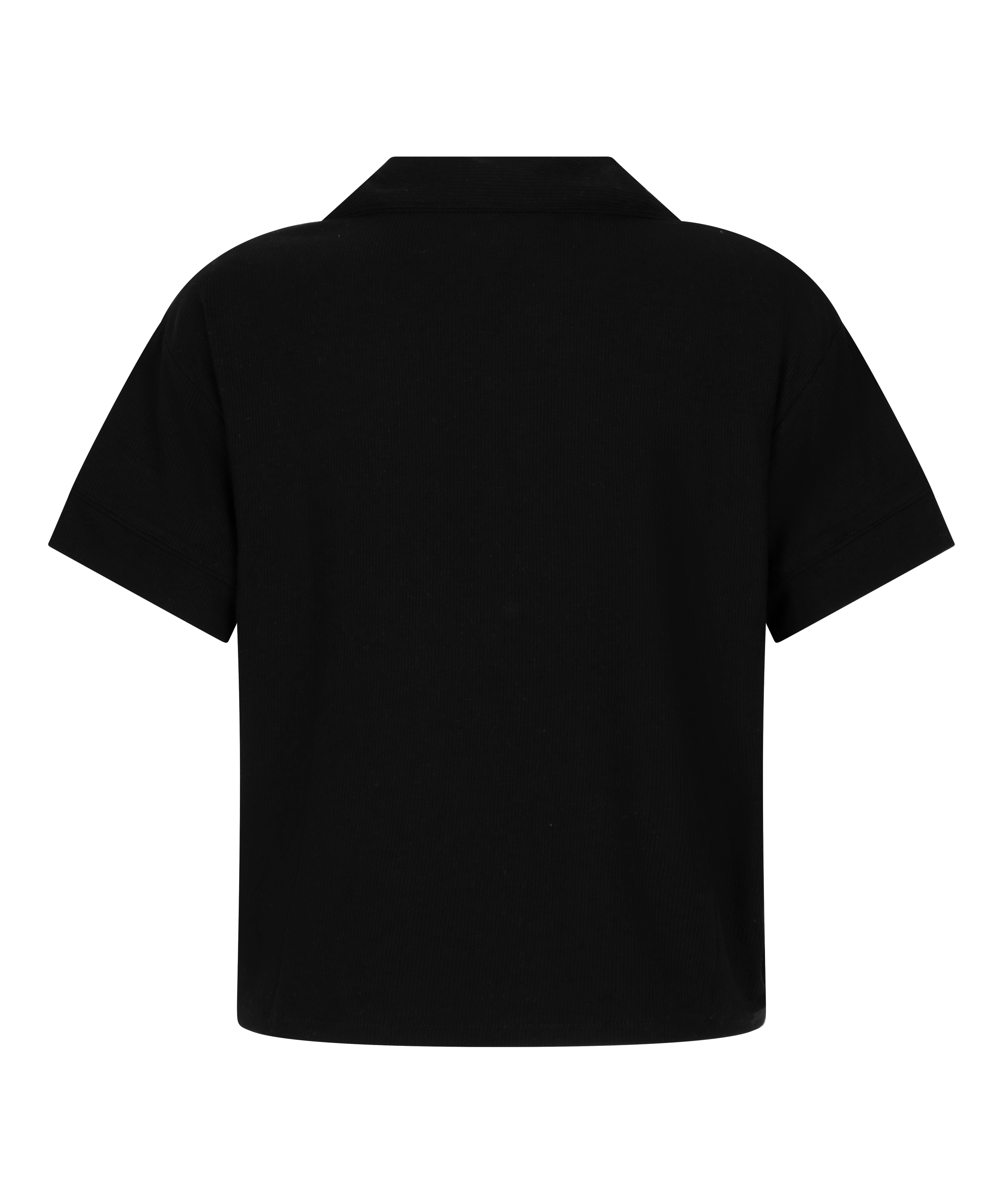 Narzutka Essential z dżerseju z kr&oacute;tkim rękawem, Czarny, main