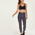 Legginsy sportowe z wysokim stanem HKMX Shine On, Szary