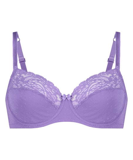 Biustonosz nieusztywniany z fiszbinami Sophie, Fioletowy
