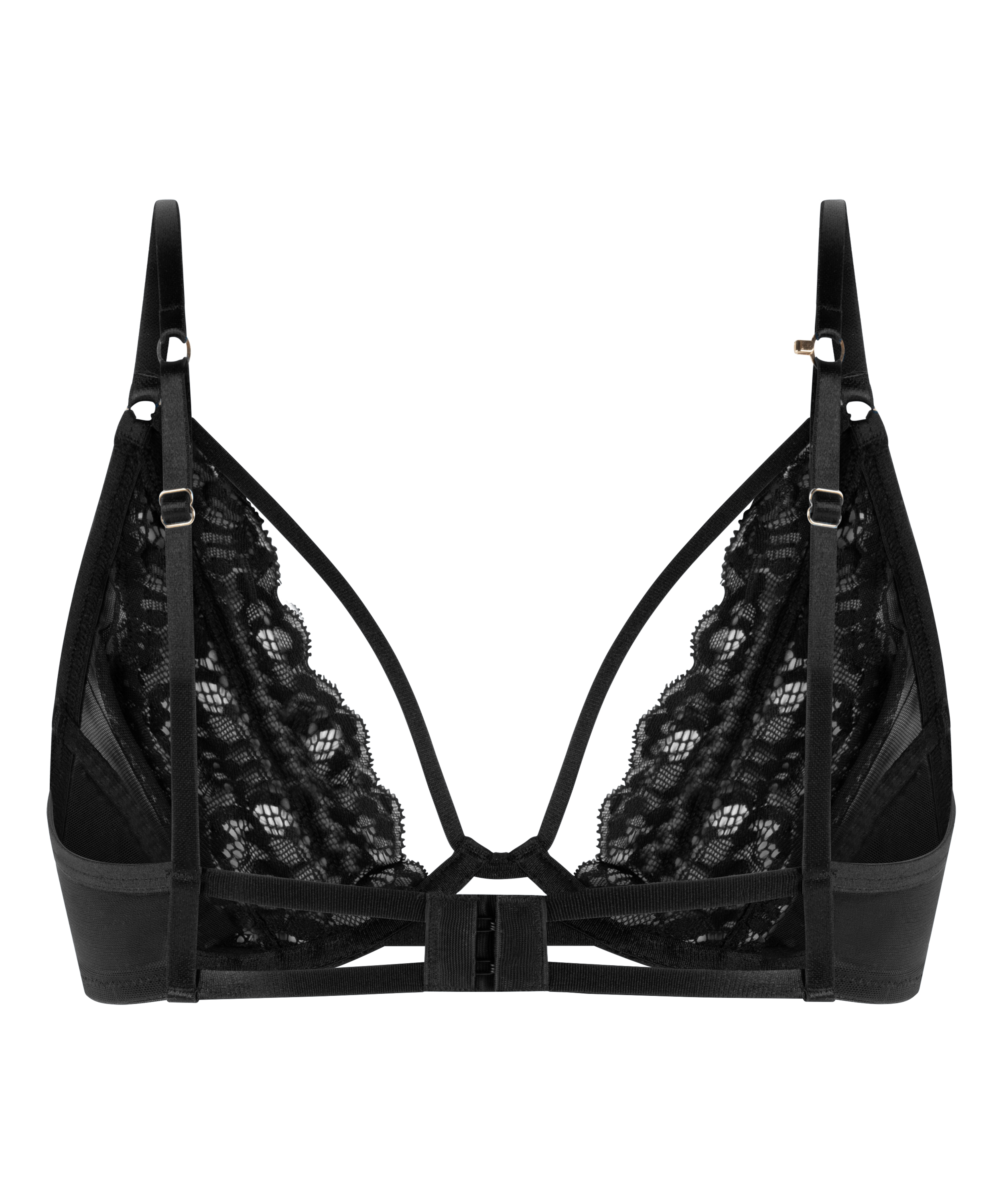 Nieusztywniany biustonosz z fiszbinami Cinnamon, Czarny, main