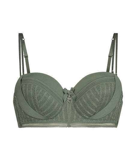 Kriss padded strapless underwired bra I AM Danielle, Zielony