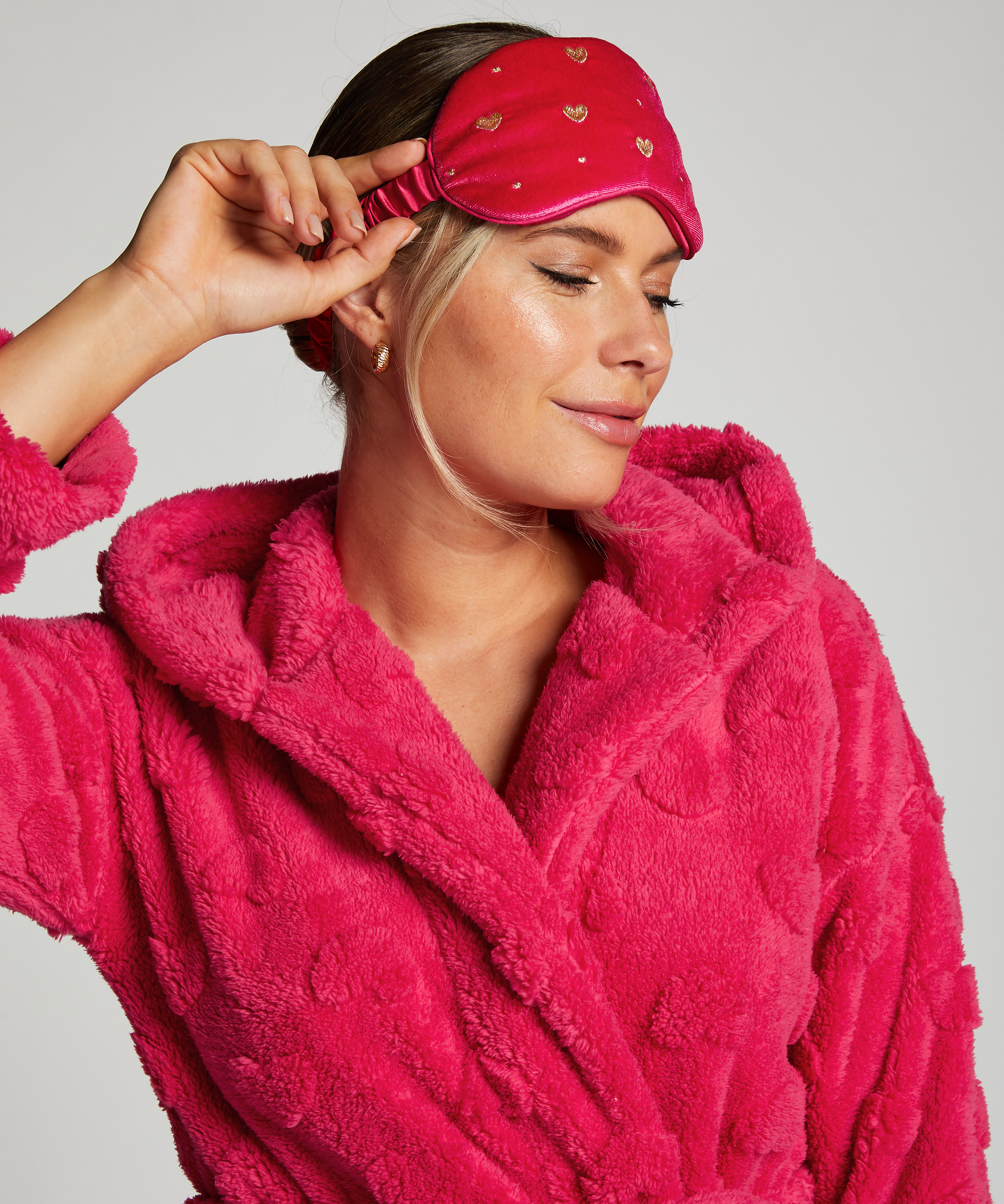 Maska do spania Velours, R&oacute;żowy, main