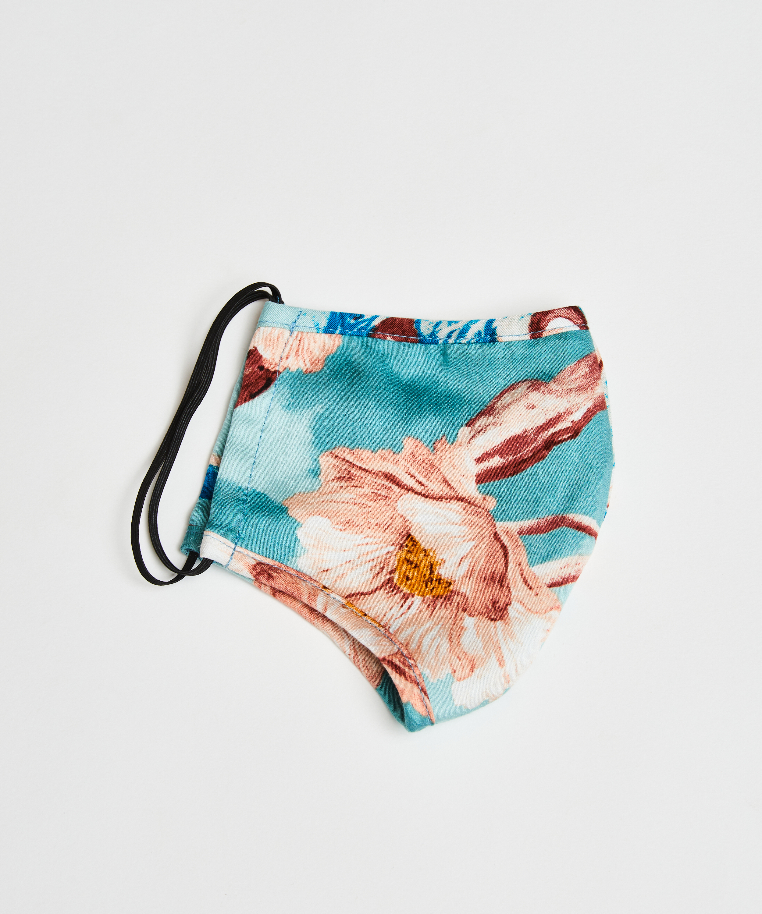 Maska na twarz z nadrukiem, Niebieski, main