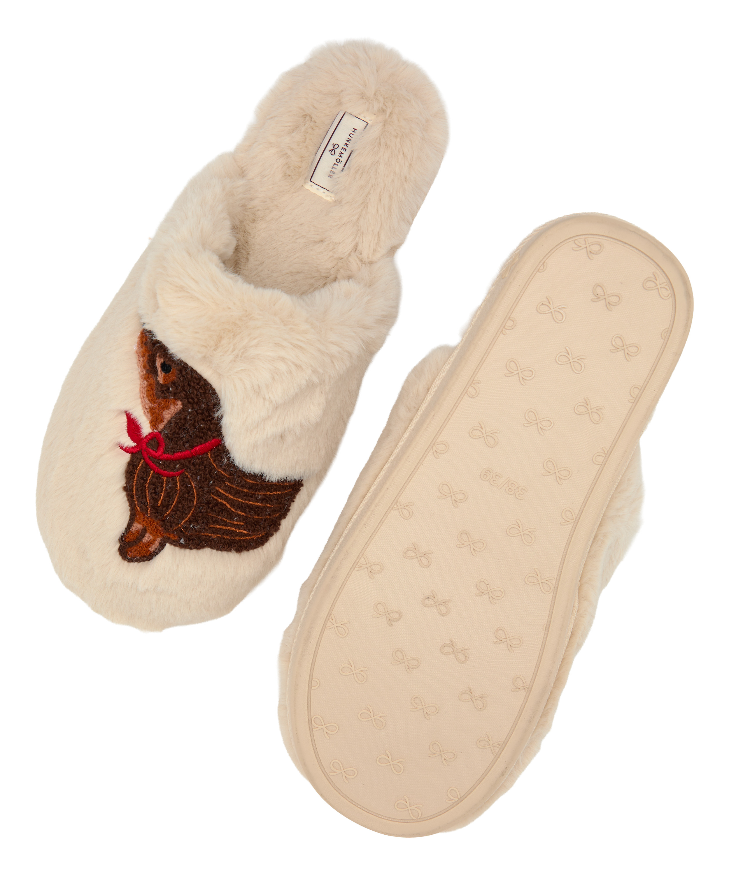 Kapcie Faux Fur, Biały, main