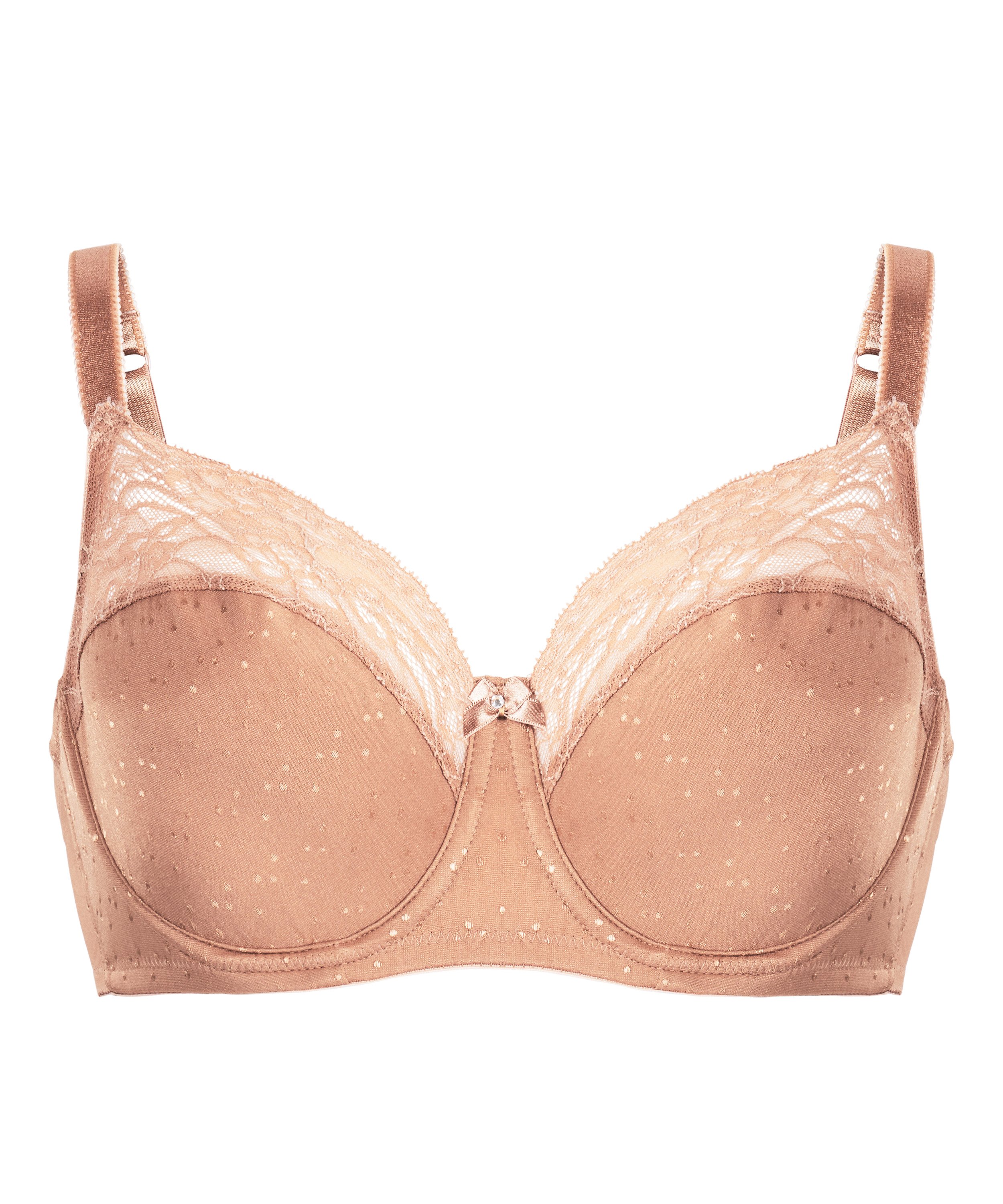 Biustonosz nieusztywniany z fiszbinami Sophie, Brązowy, main