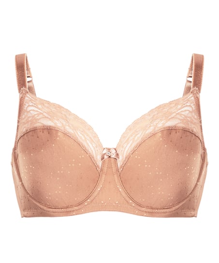 Biustonosz nieusztywniany z fiszbinami Sophie, Brązowy