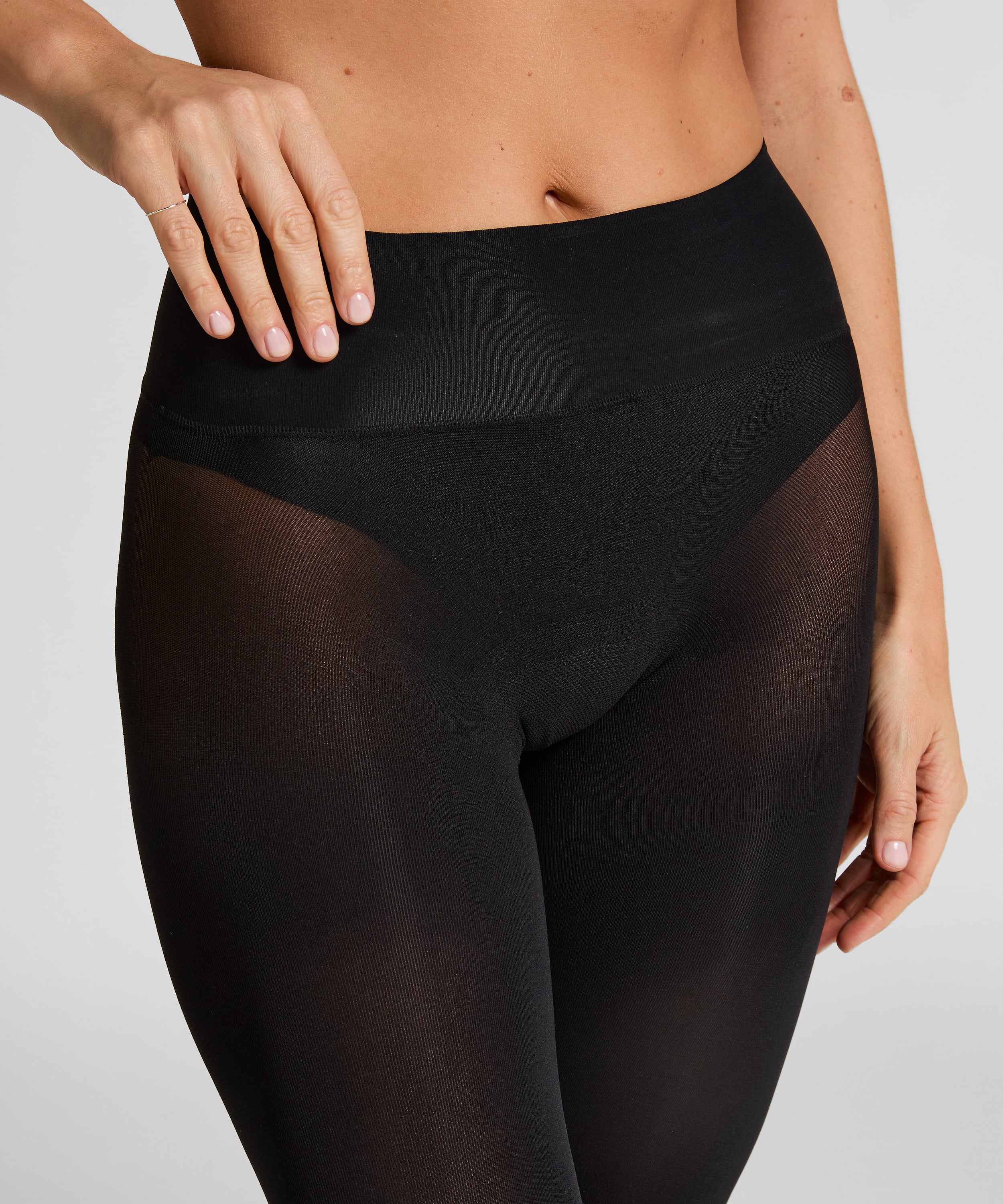 Rajstopy 40 Den Velvet Touch, Czarny, main