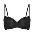Biustonosz usztywniany z fiszbinami Angie, Czarny