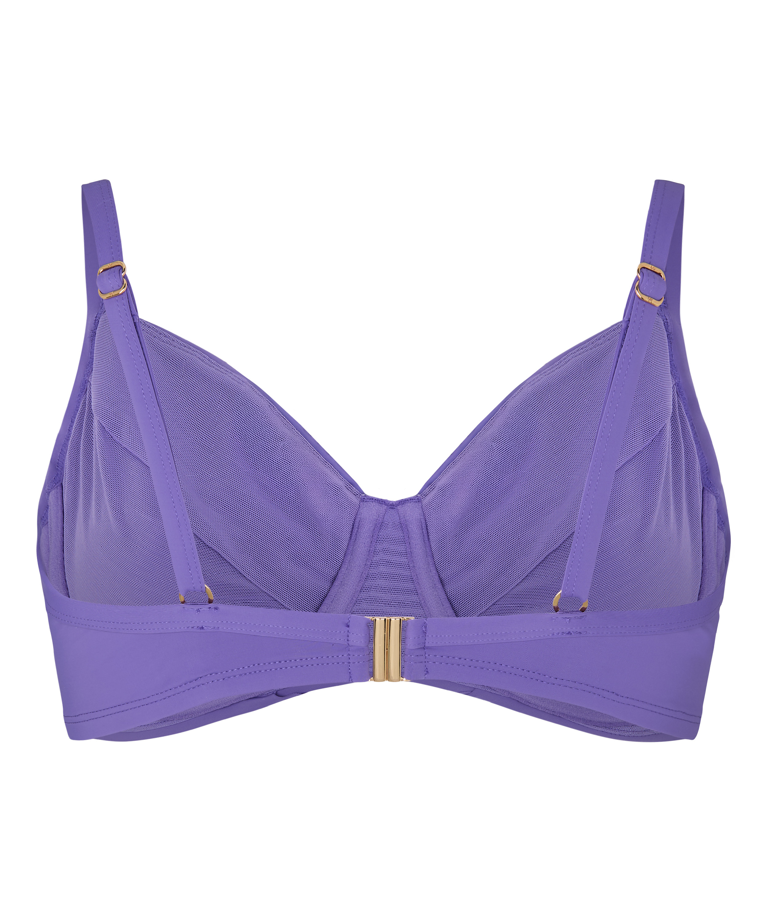 Nieusztywniona g&oacute;ra od bikini z fiszbinami Luxe, Fioletowy, main