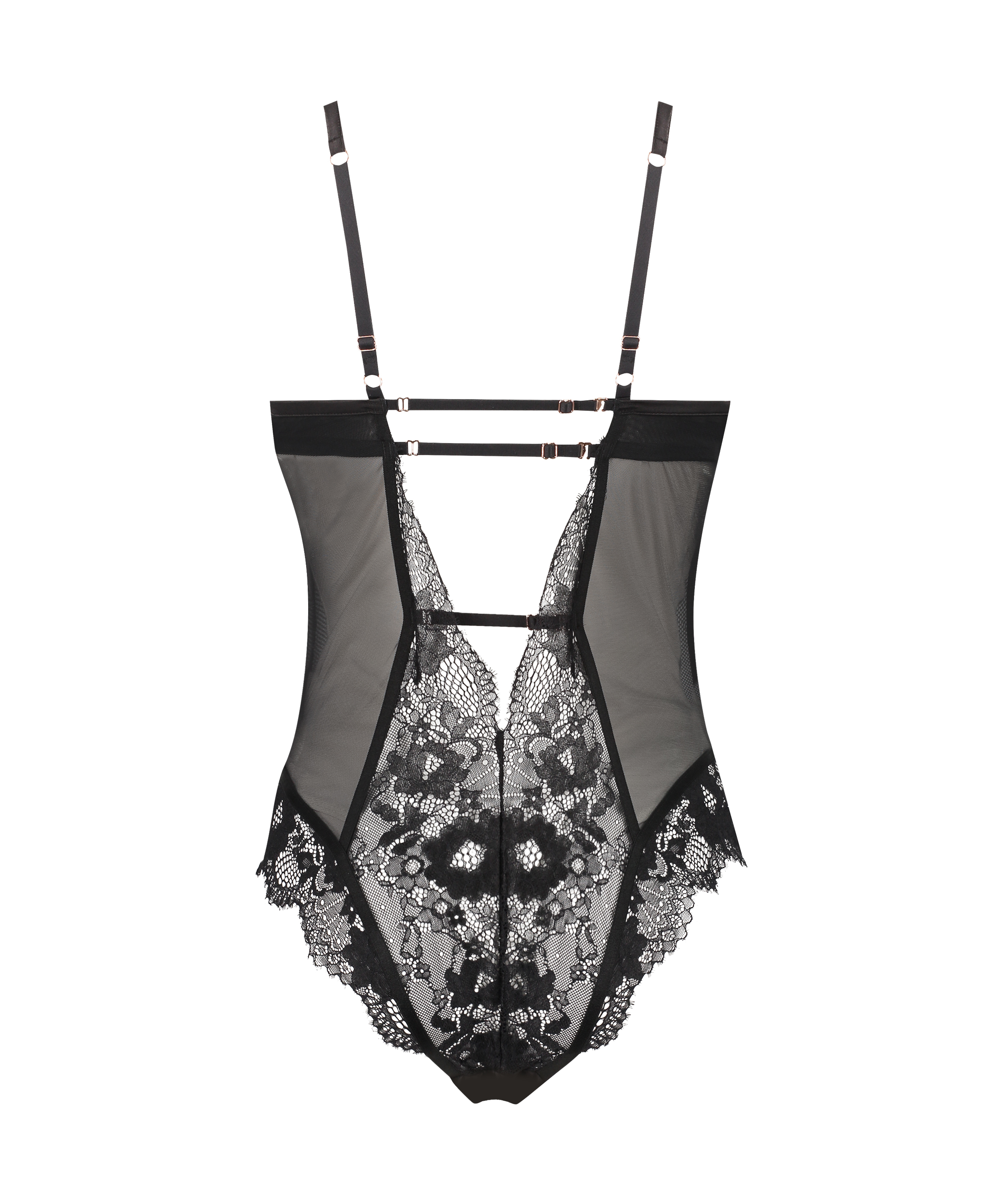 Body z fiszbinami Gabrielle, Czarny, main