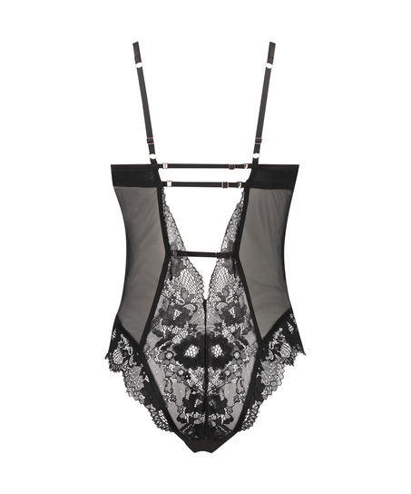 Body z fiszbinami Gabrielle, Czarny