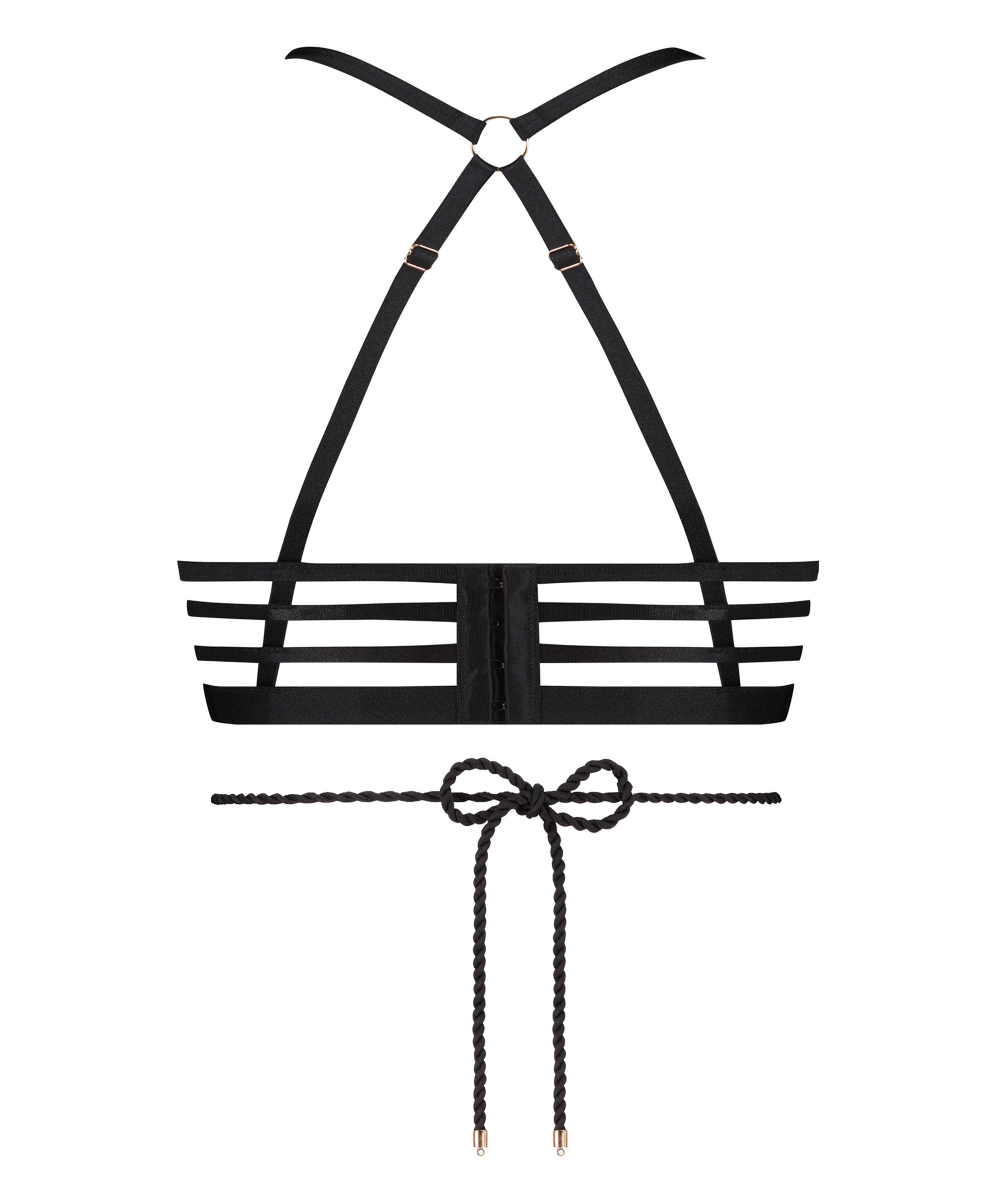 Biustonosz usztywniany z fiszbinami Bellini, Czarny, main