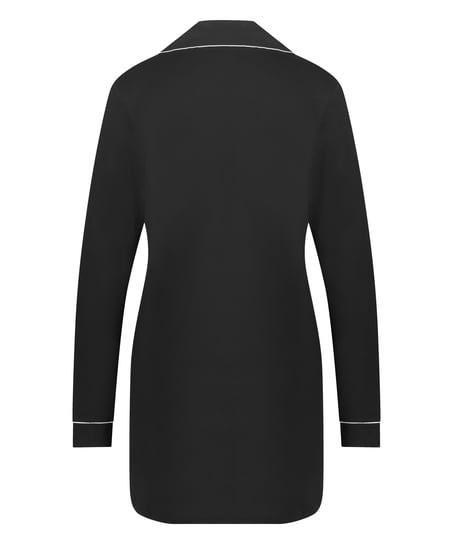 Sukienka Essential z dżerseju z długim rękawem, Czarny